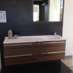 Meuble salle de bains joya ambiance bain miroir 4 tiroirs, meuble vasque design mathilde bretillot